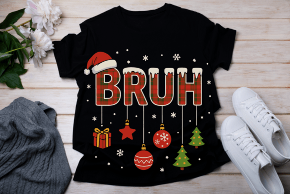 Bruh T-shirt (kids) | Christmas T-Shirts| Festive Holiday Apparel Gifts