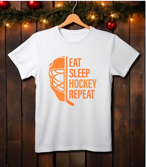 Eat Sleep Hockey Repeat | Ice Hockey | T-shirts